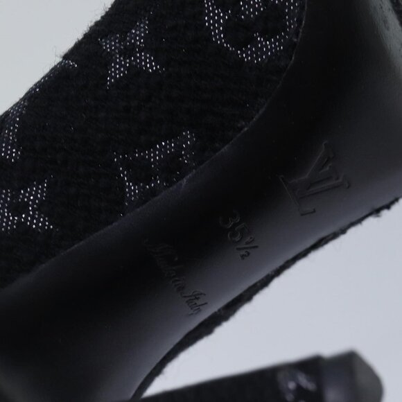 Pre-owned Authentic Louis Vuitton Monogram Tweed Pumps - Picture 7 of 10